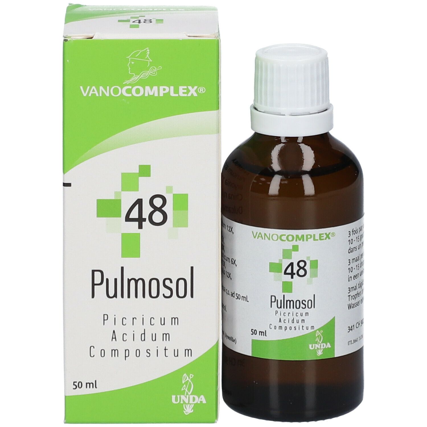 Vanocomplex 48 Pulmosol Picricum Acidum