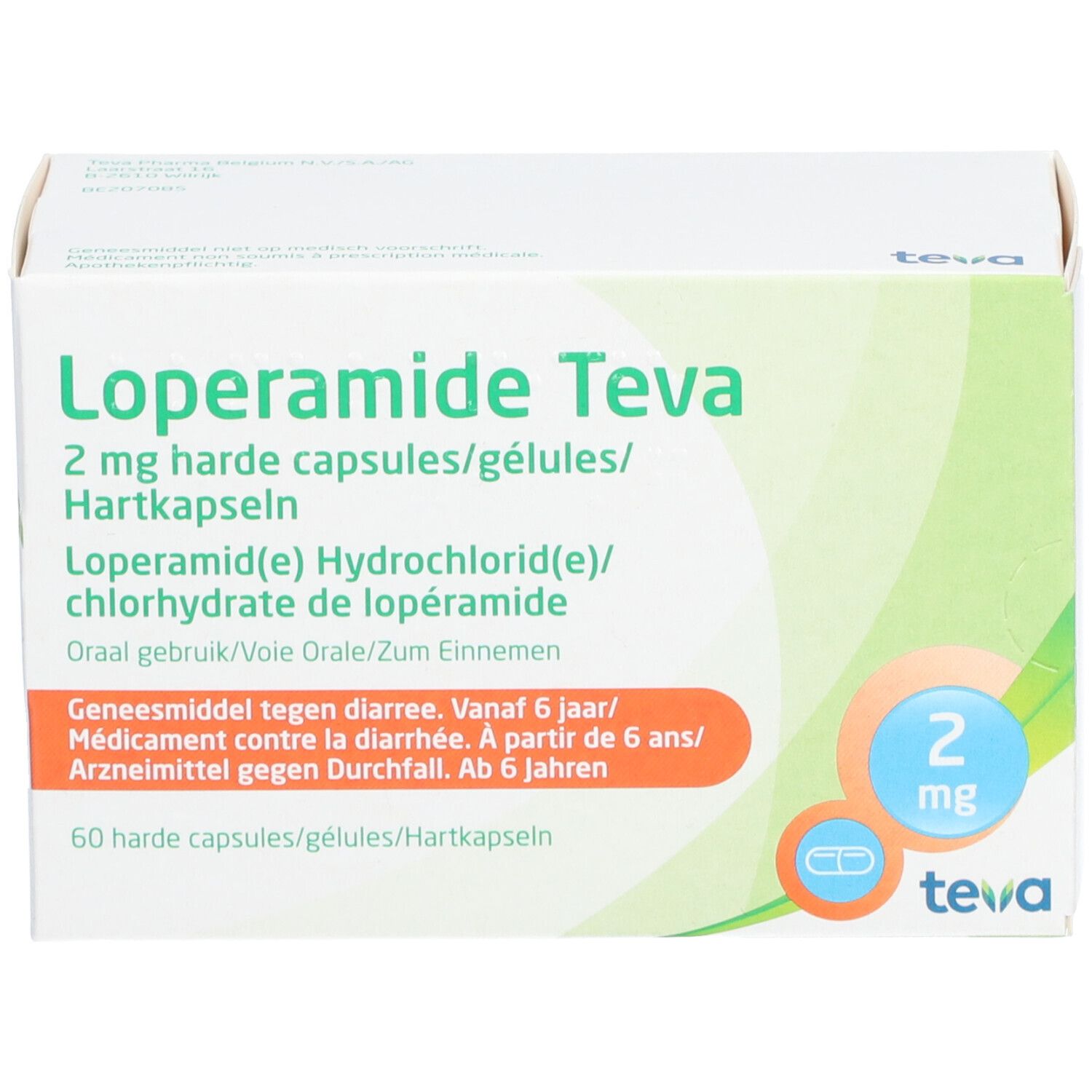 Loperamide Teva 2mg