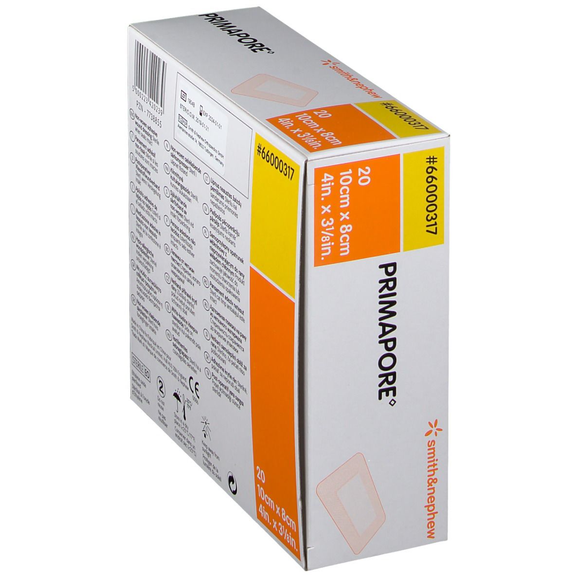 Primapore S&N Pans Post-Op 10cm x 8cm