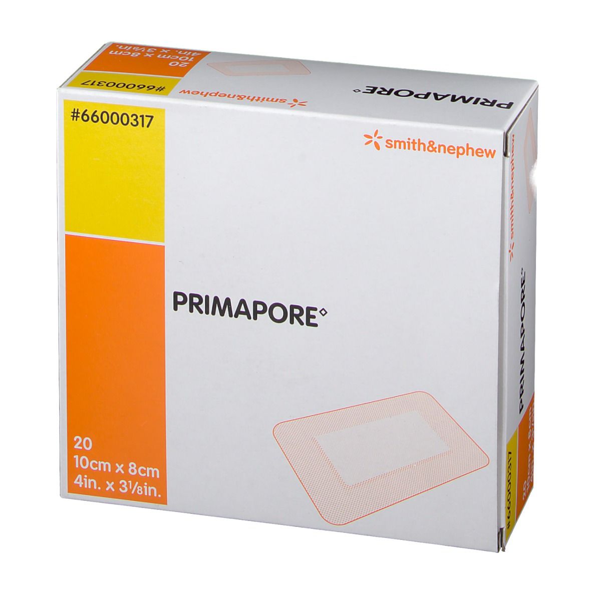 Primapore S&N Pans Post-Op 10cm x 8cm