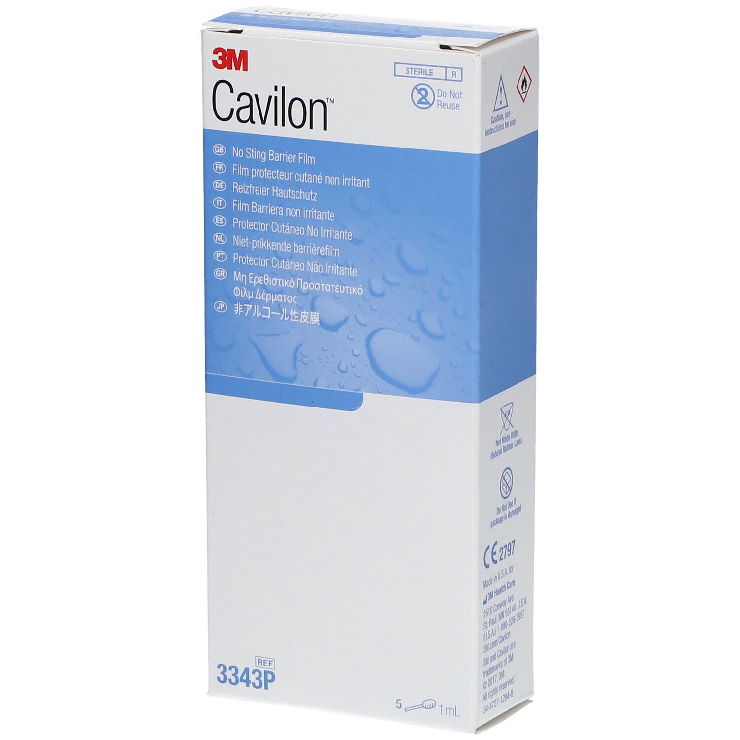 3M Cavilon Film Cutané Non-irritant Applicateur Mousse