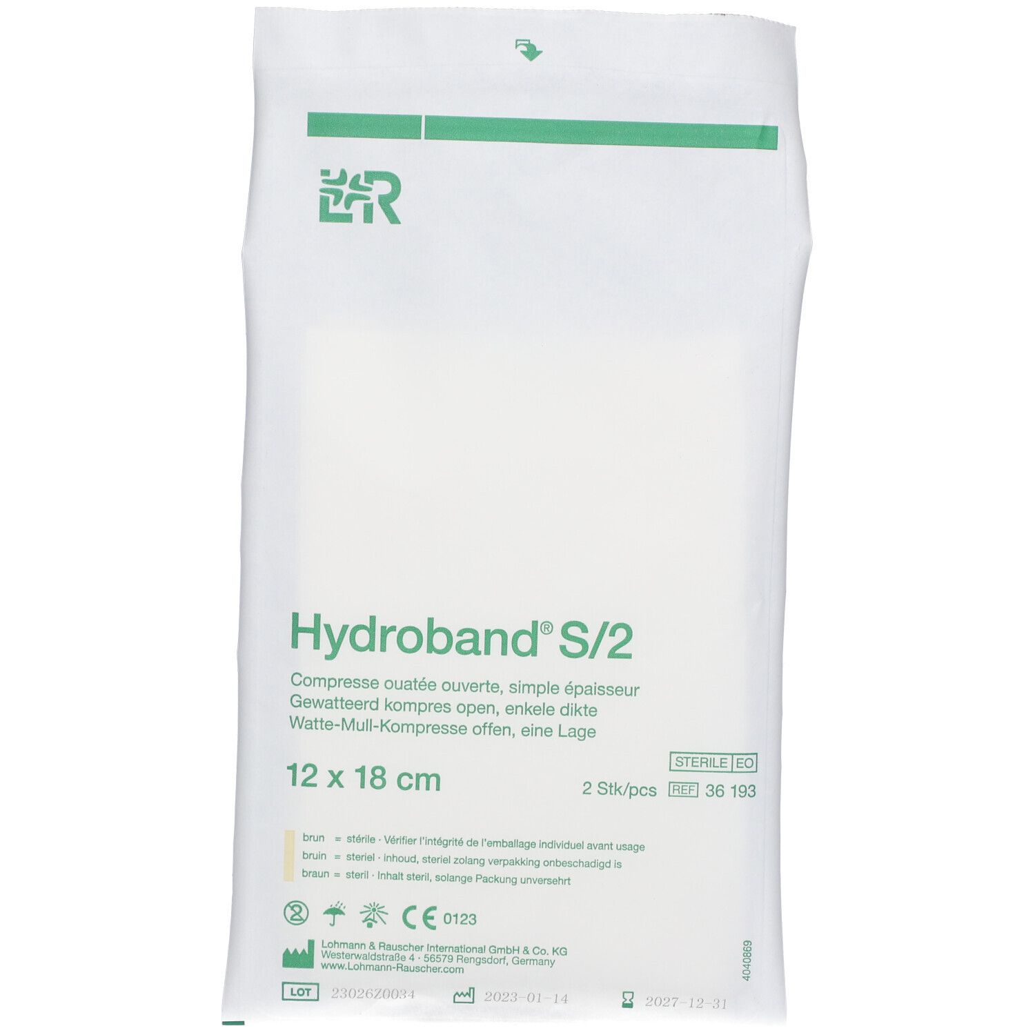 Hydroband S Compress Steril 12cm x 18cm