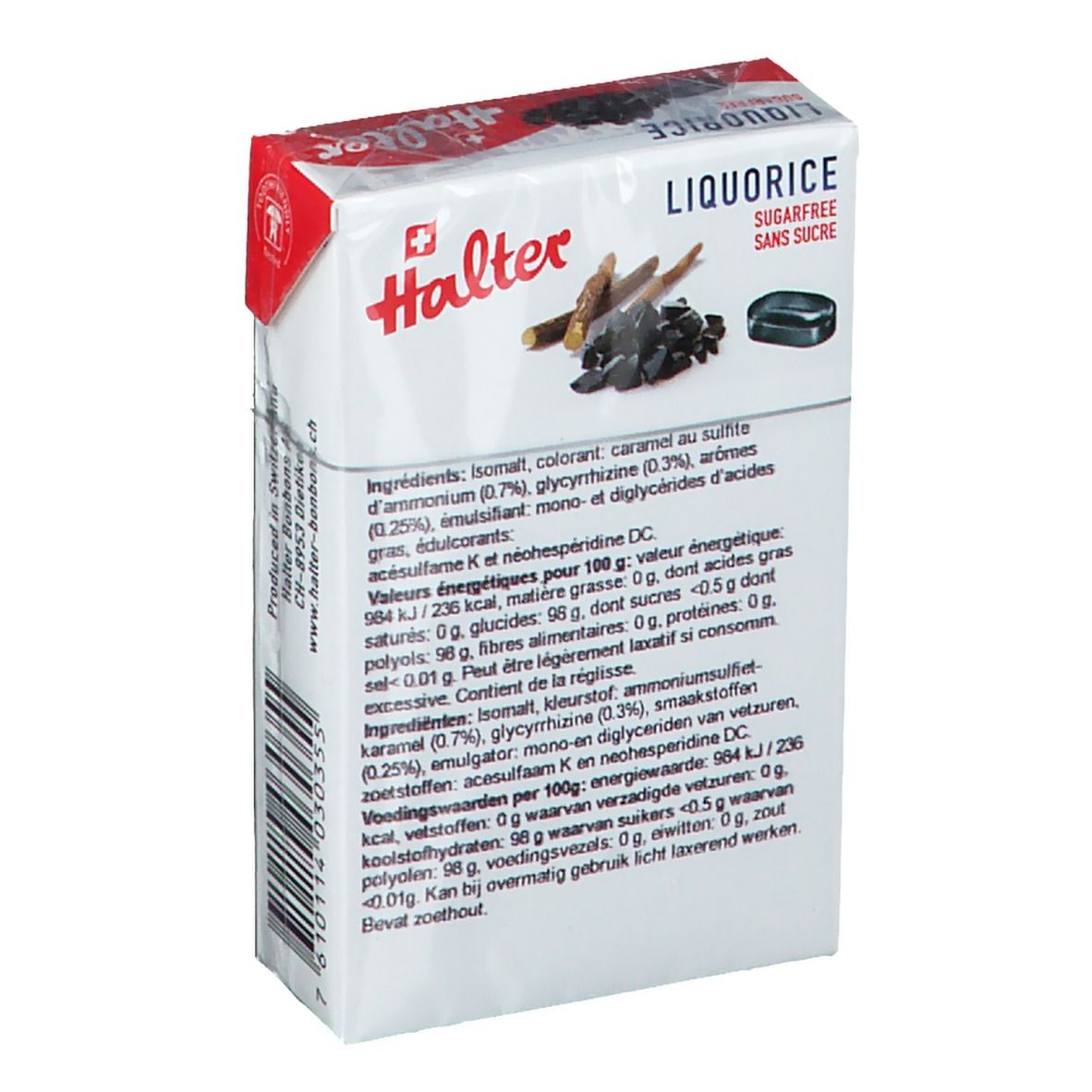 Halter Bonbon Reglisse Sans Sucre
