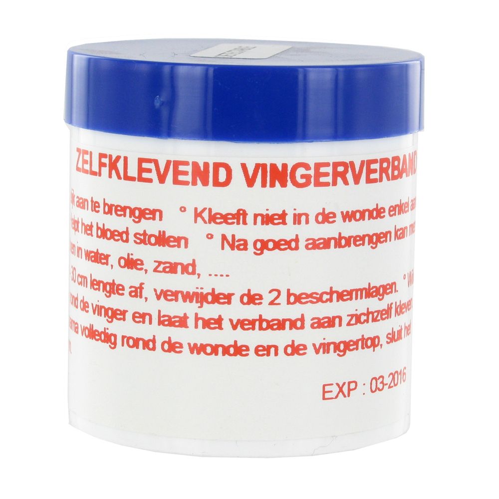 Stelma Verband Adhesief 4Cmx2M Blauw+Strip