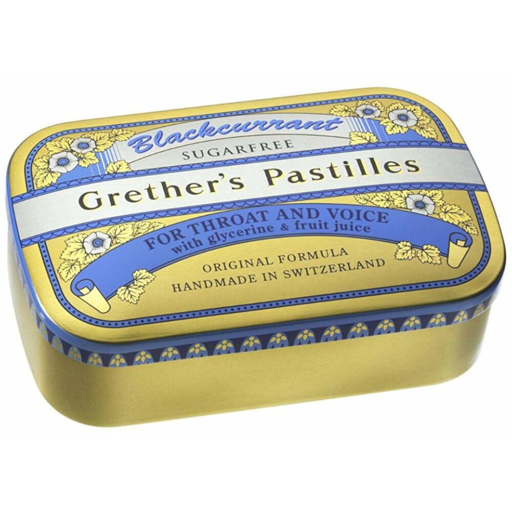 Grethers Pastilles Blackcurrant Suikervrij