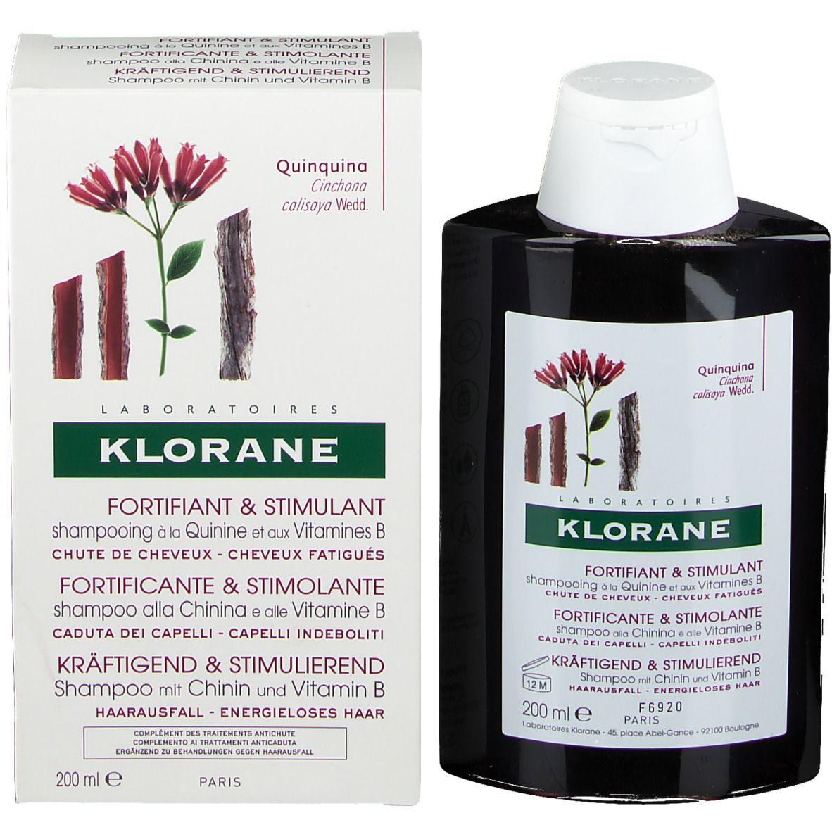 Klorane Shampooing Avec La Quinine Et Aux Vitamines B