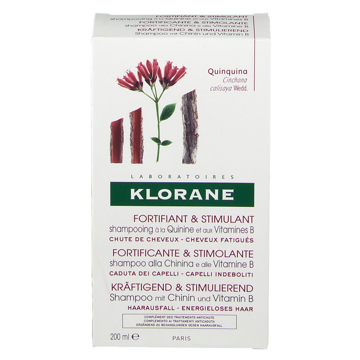 Klorane Shampooing Avec La Quinine Et Aux Vitamines B