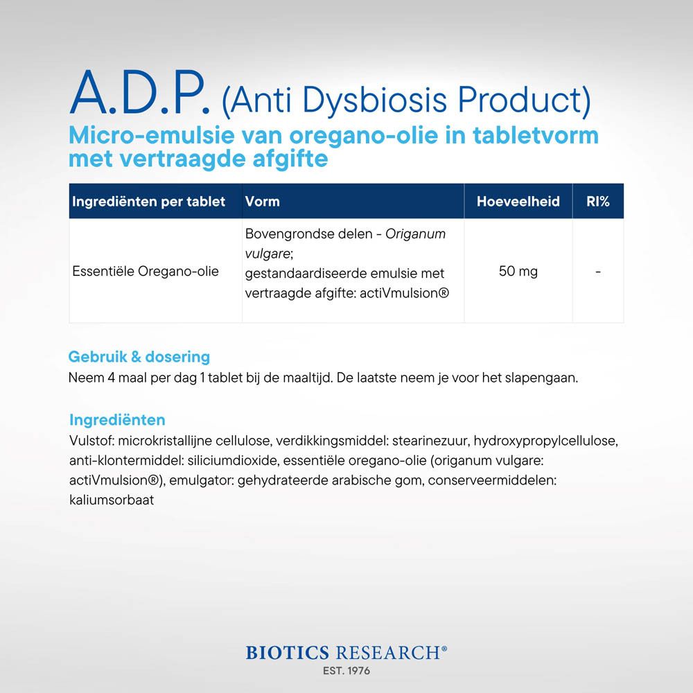 Achterkant van een witte fles met productinformatie en waarschuwingen. Bevat 60 tabletten.