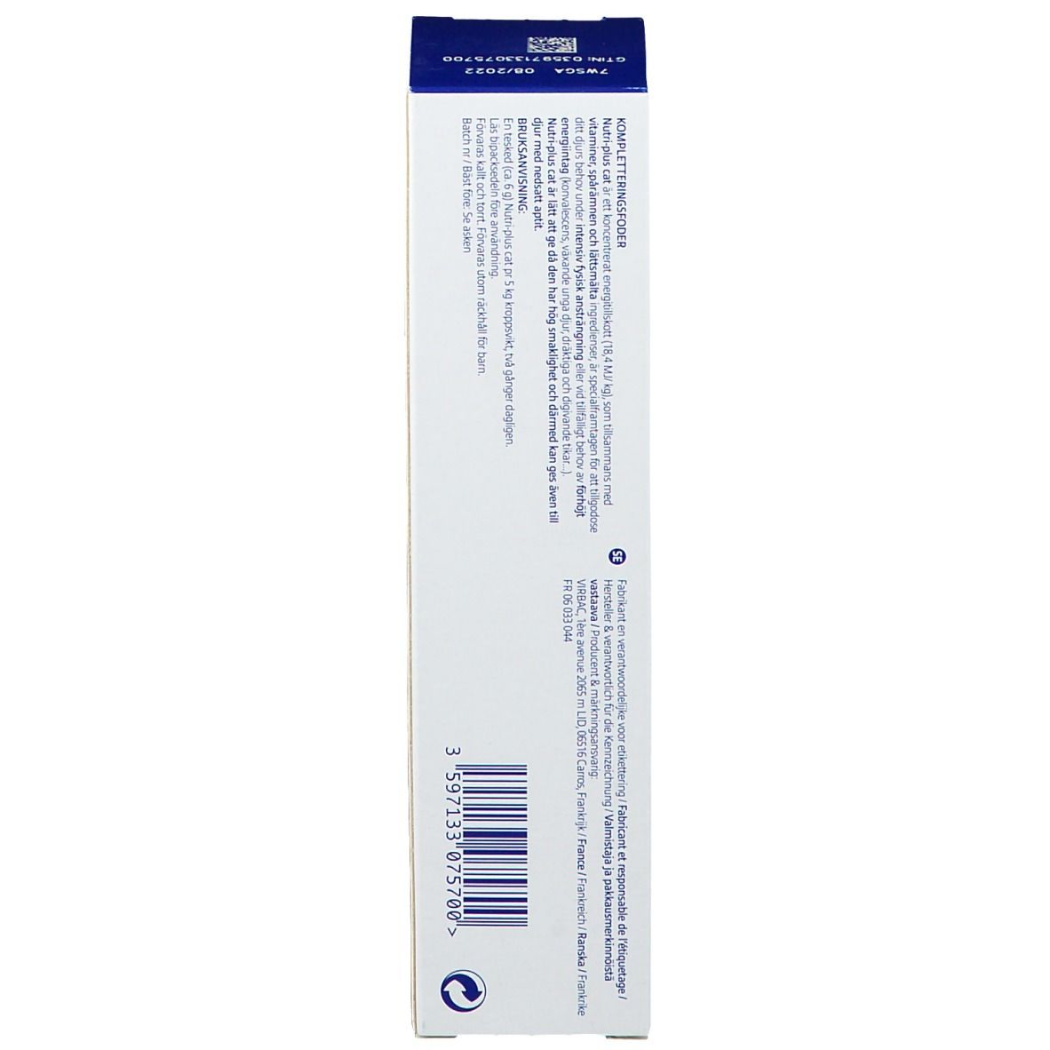 Virbac Nutri Plus Cat Tube