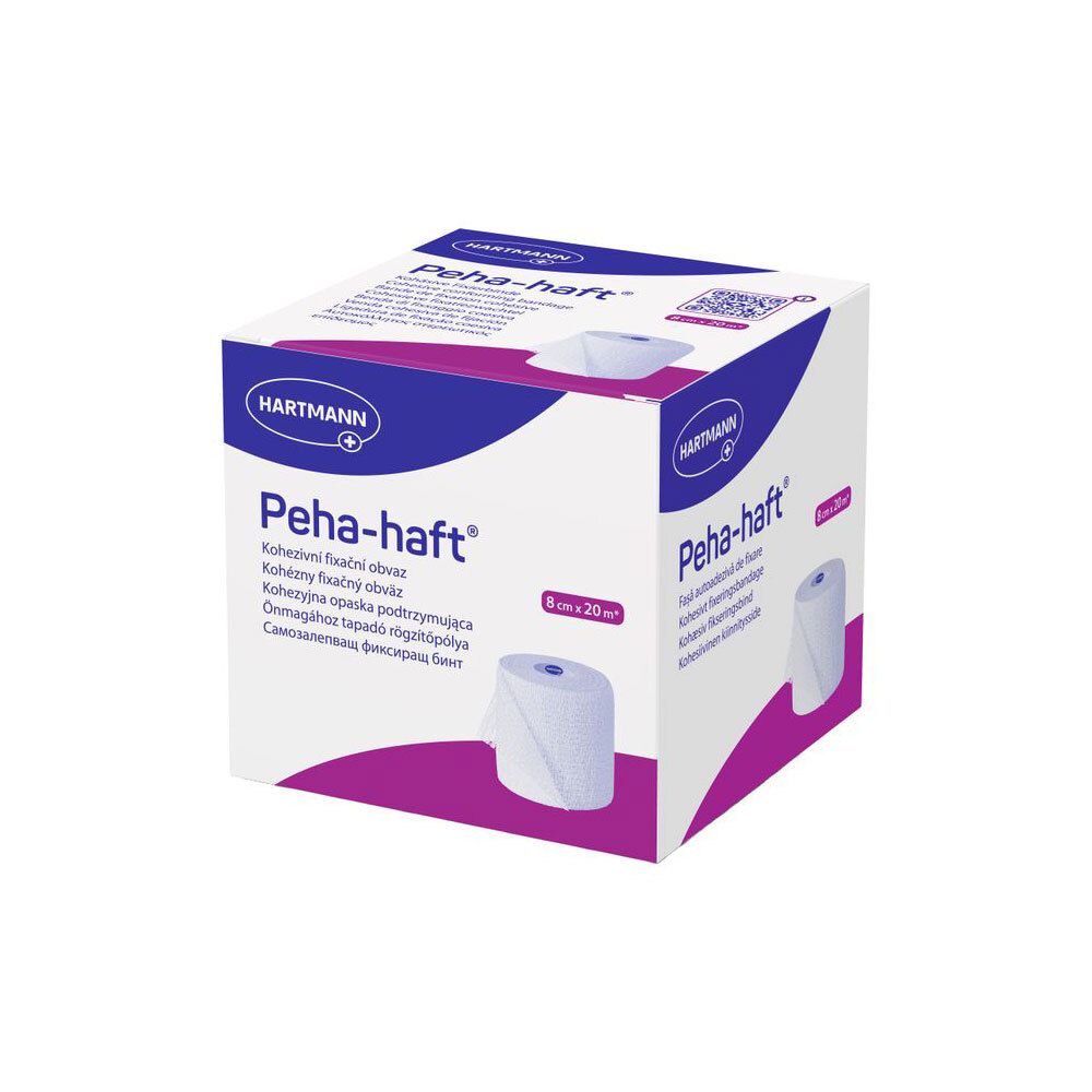 Hartmann Peha Haft® Bande sans latex 8 cm x 20 m 3000450