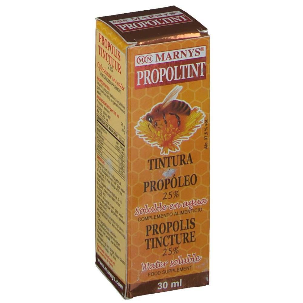 Kartonnen doos met productnaam en bijenillustratie. Tekst in het Spaans en Engels. 30 ml.