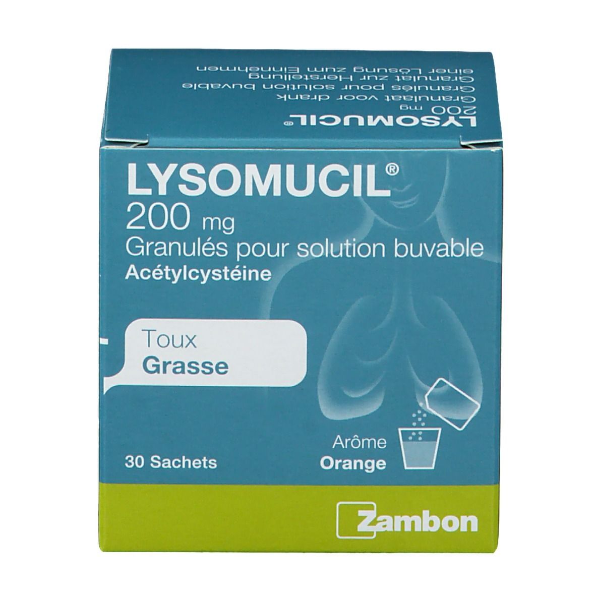 LYSOMUCIL 200mg | Toux Grasse