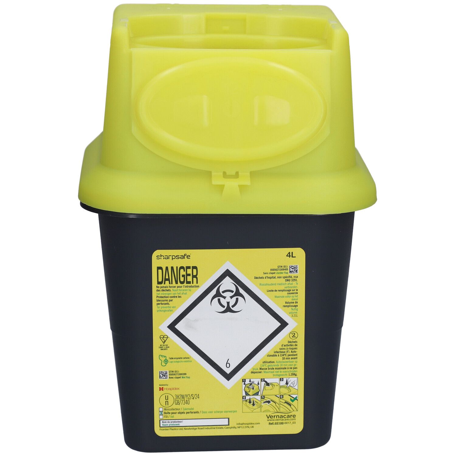 Sharpsafe Container Aiguilles 4L 4100