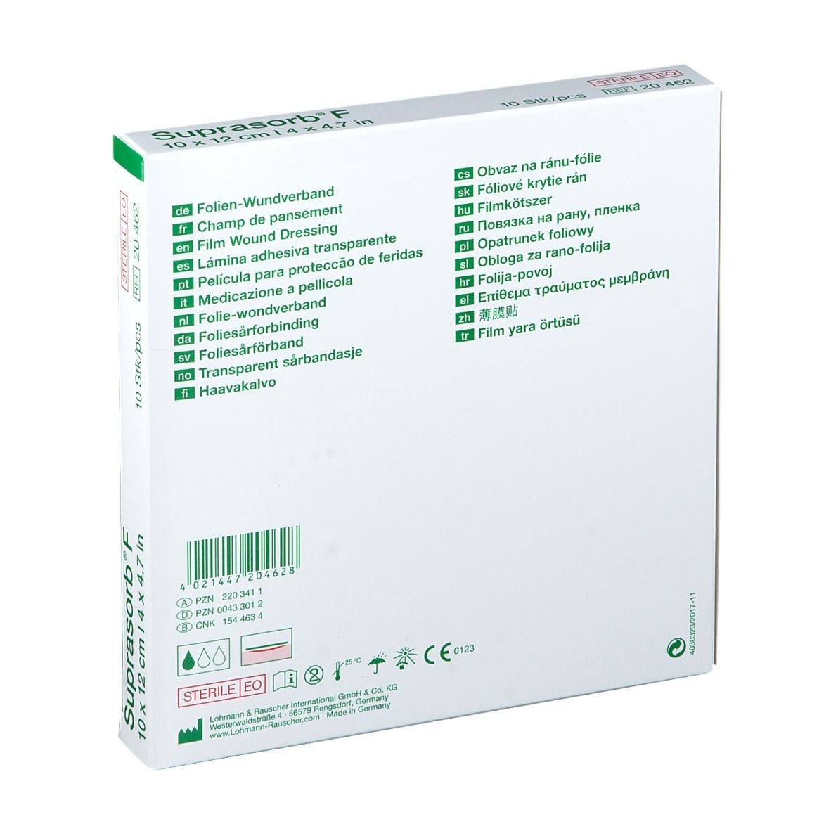 Suprasorb® F Champ de Pansement Stérile 10 x 12 cm 20462