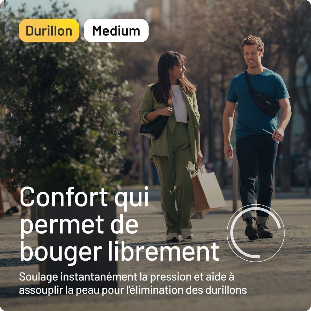 Infographie : les pansements Compeed sont faciles à transporter. Convient pour poche, sac et trousse de secours.
