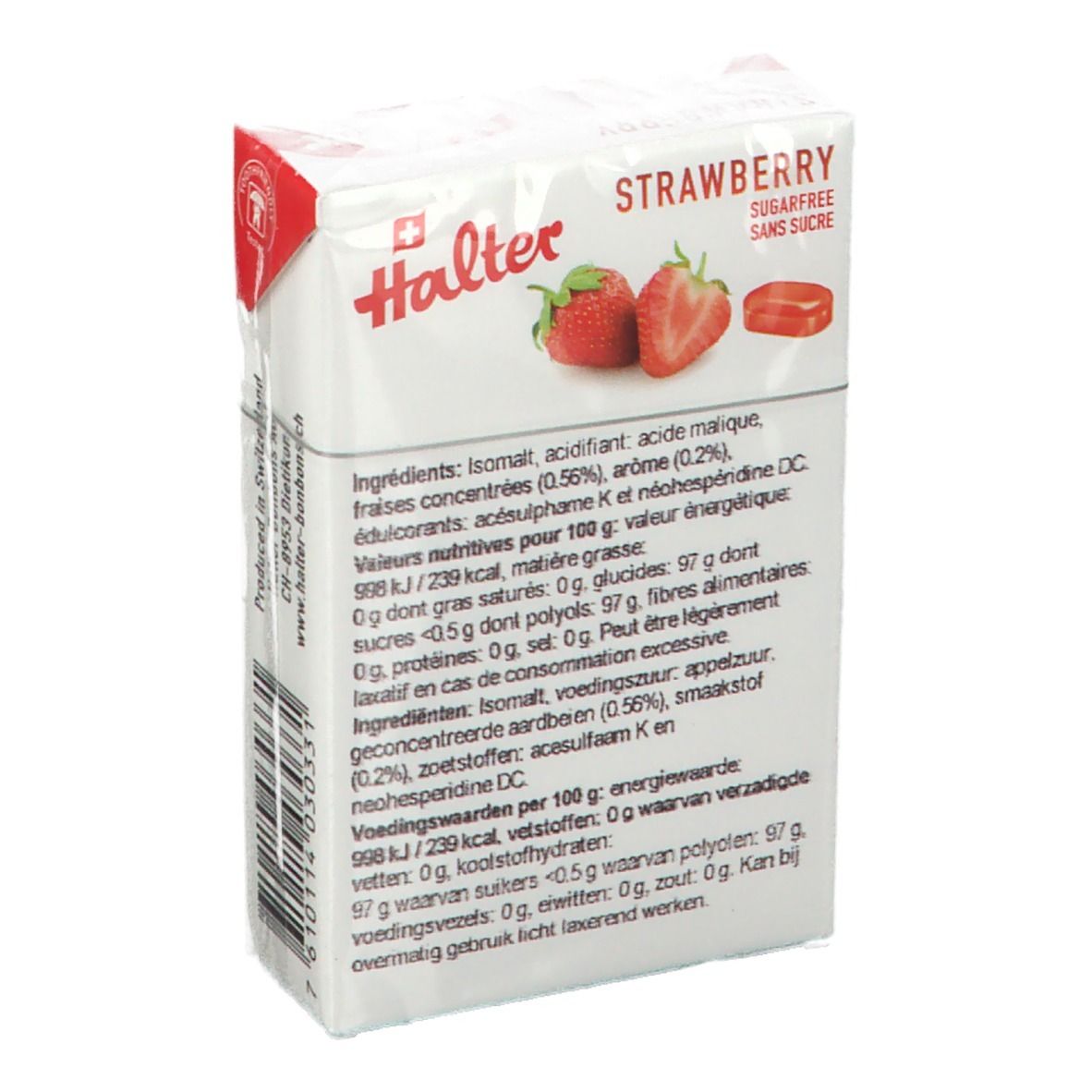 Halter Bonbon Fraise Sans Sucre