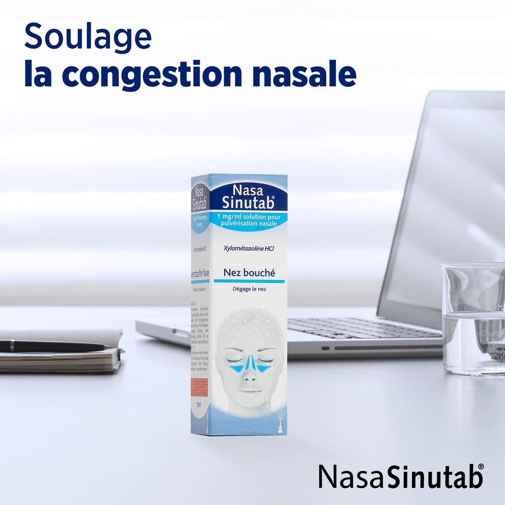 NasaSinutab® 1mg/ml - Soulage la Congestion Nasale, Action Rapide