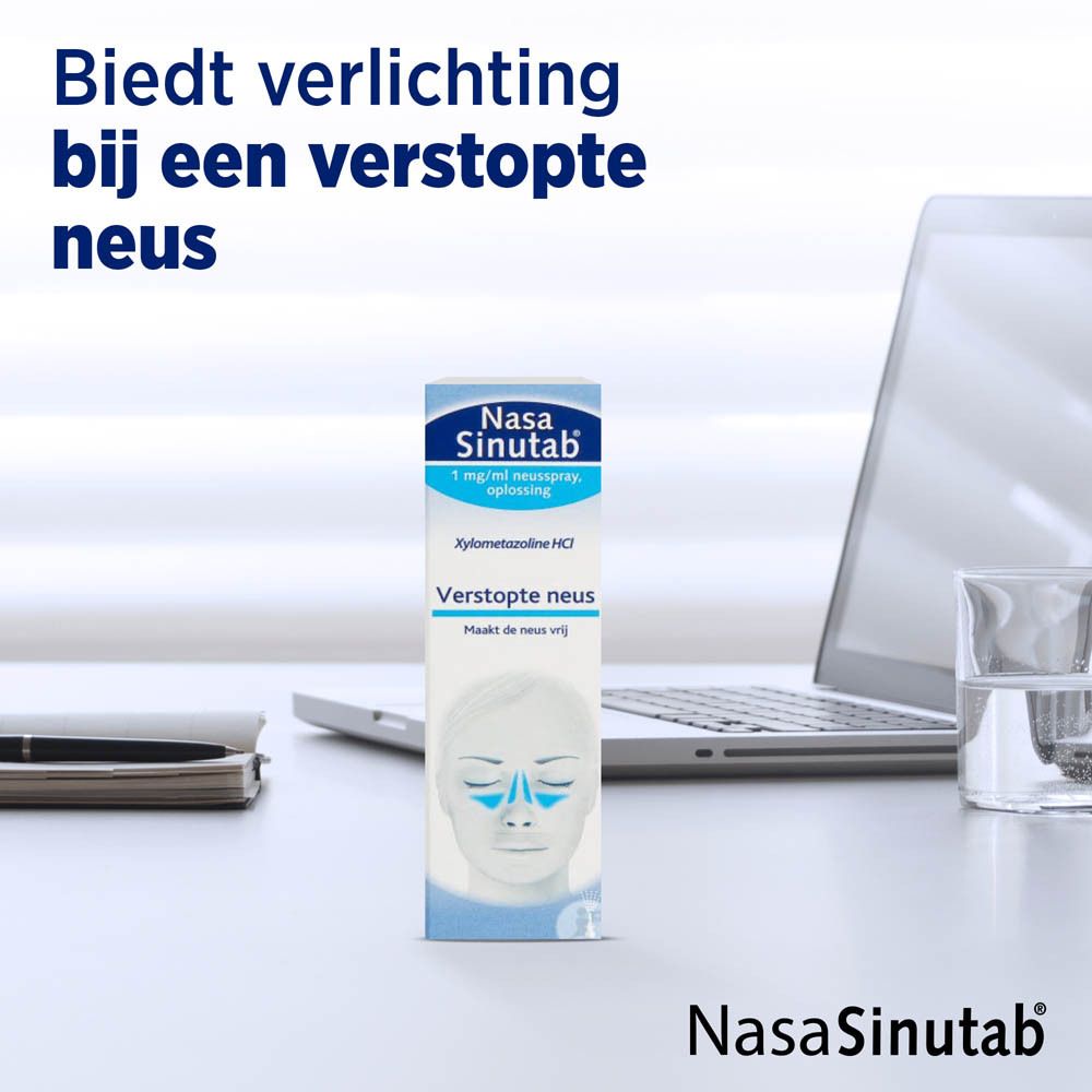 NasaSinutab® 1mg/ml - Helpt bij een Verstopte Neus, Snelle Werking