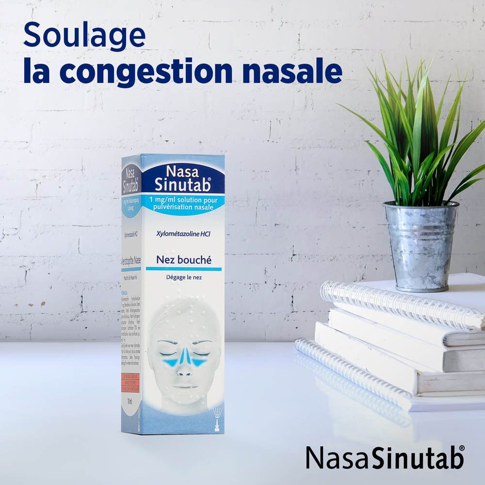 NasaSinutab® 1mg/ml - Soulage la Congestion Nasale, Action Rapide