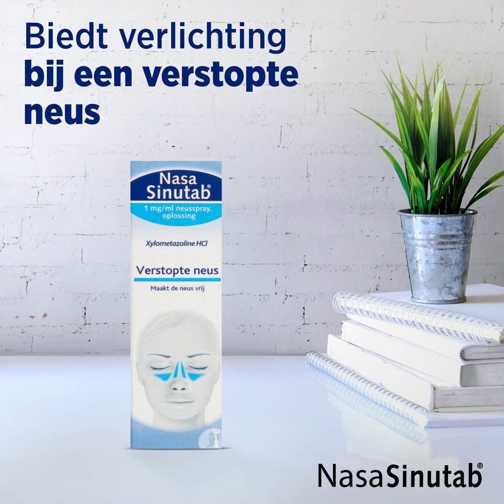 NasaSinutab® 1mg/ml - Helpt bij een Verstopte Neus, Snelle Werking