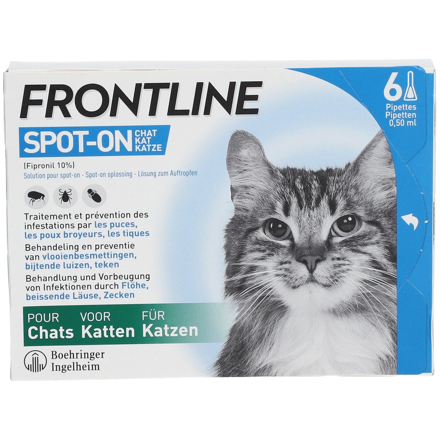 FRONTLINE Spot On Puces et Tiques Chat