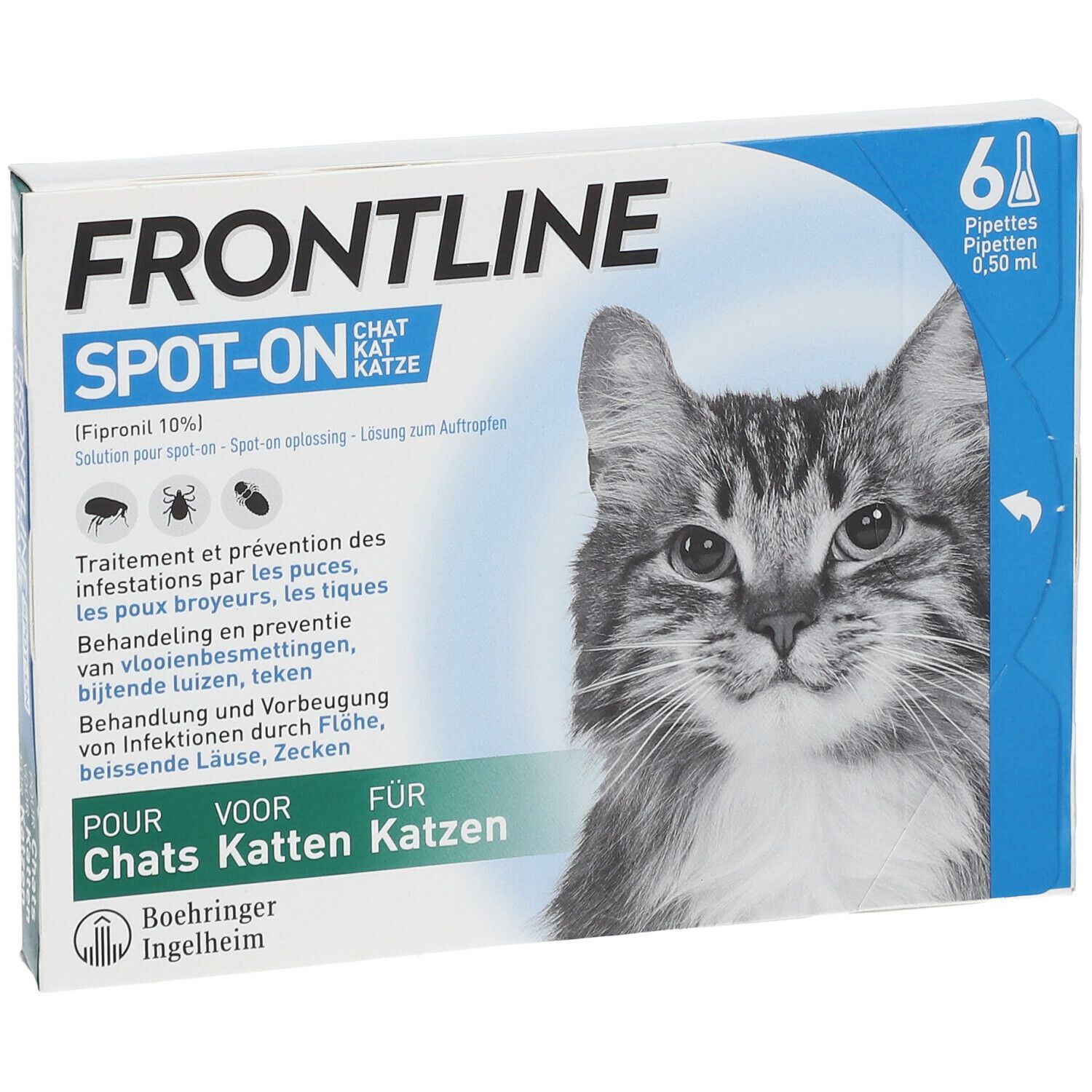 FRONTLINE Spot On Puces et Tiques Chat