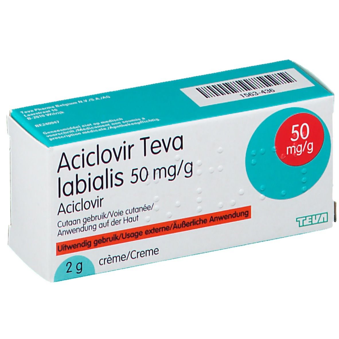 Aciclovir Teva Labialis