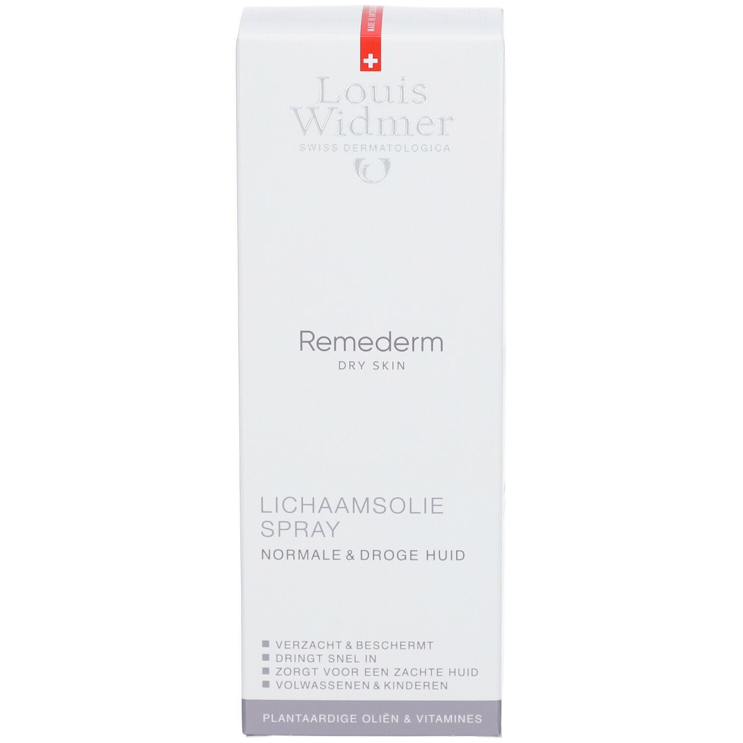 Louis Widmer Remederm Lichaamsolie Spray Licht Geparfumeerd