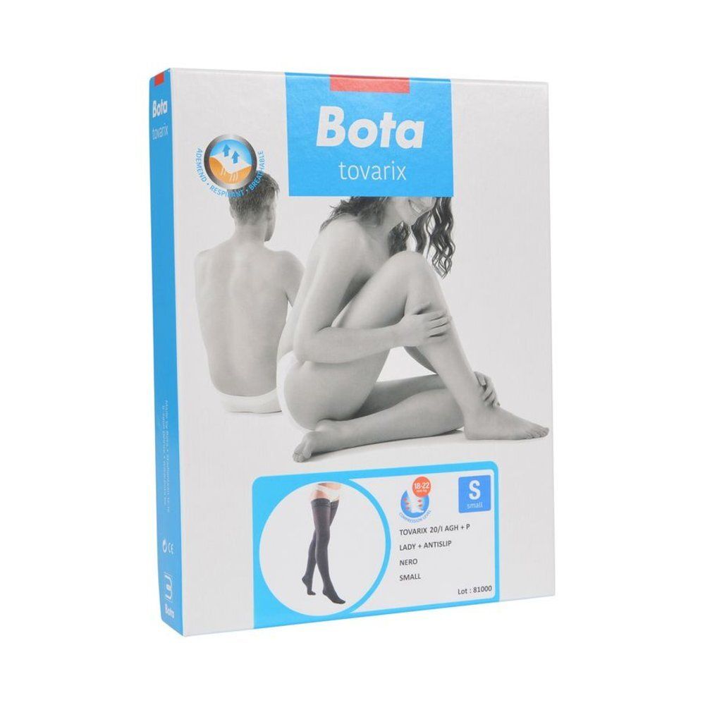Emballage Bota Tovarix 20/I Lady Sock AGH +P Nero S. Logo, nom du produit, taille S, image des bas.