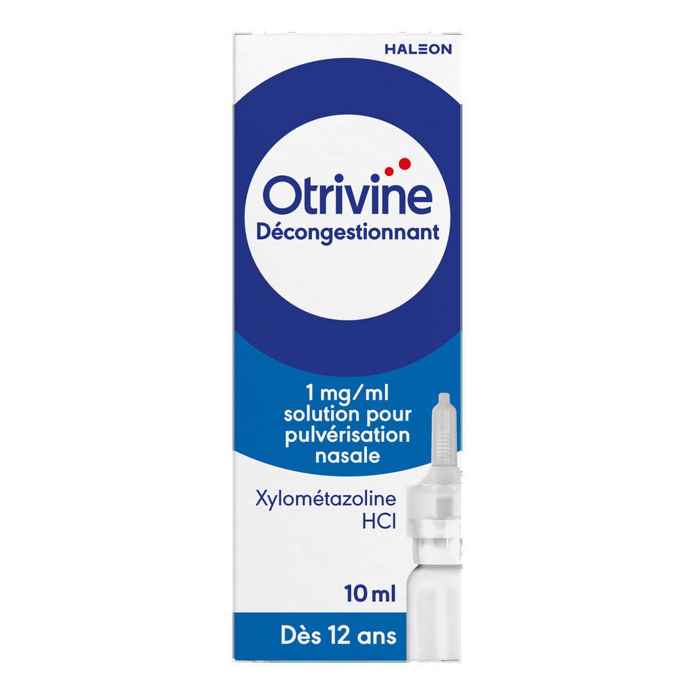 Otrivine Décongestionnant 1 mg/ml Solution pour Pulvérisation Nasale