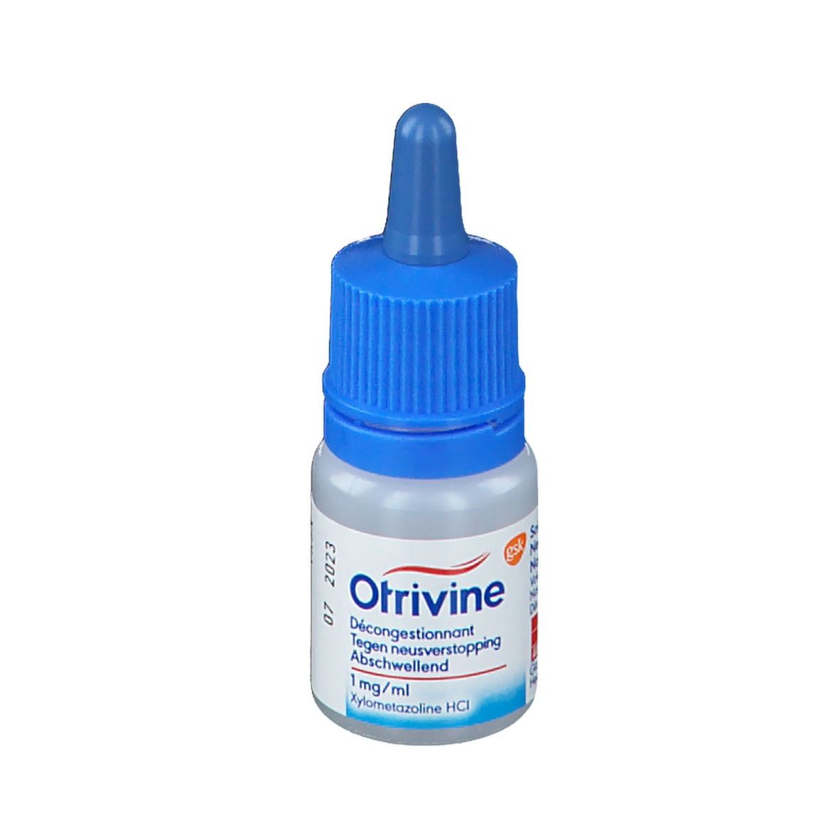 Otrivine Décongestionnant 1 mg/ml Solution Nasale en Gouttes