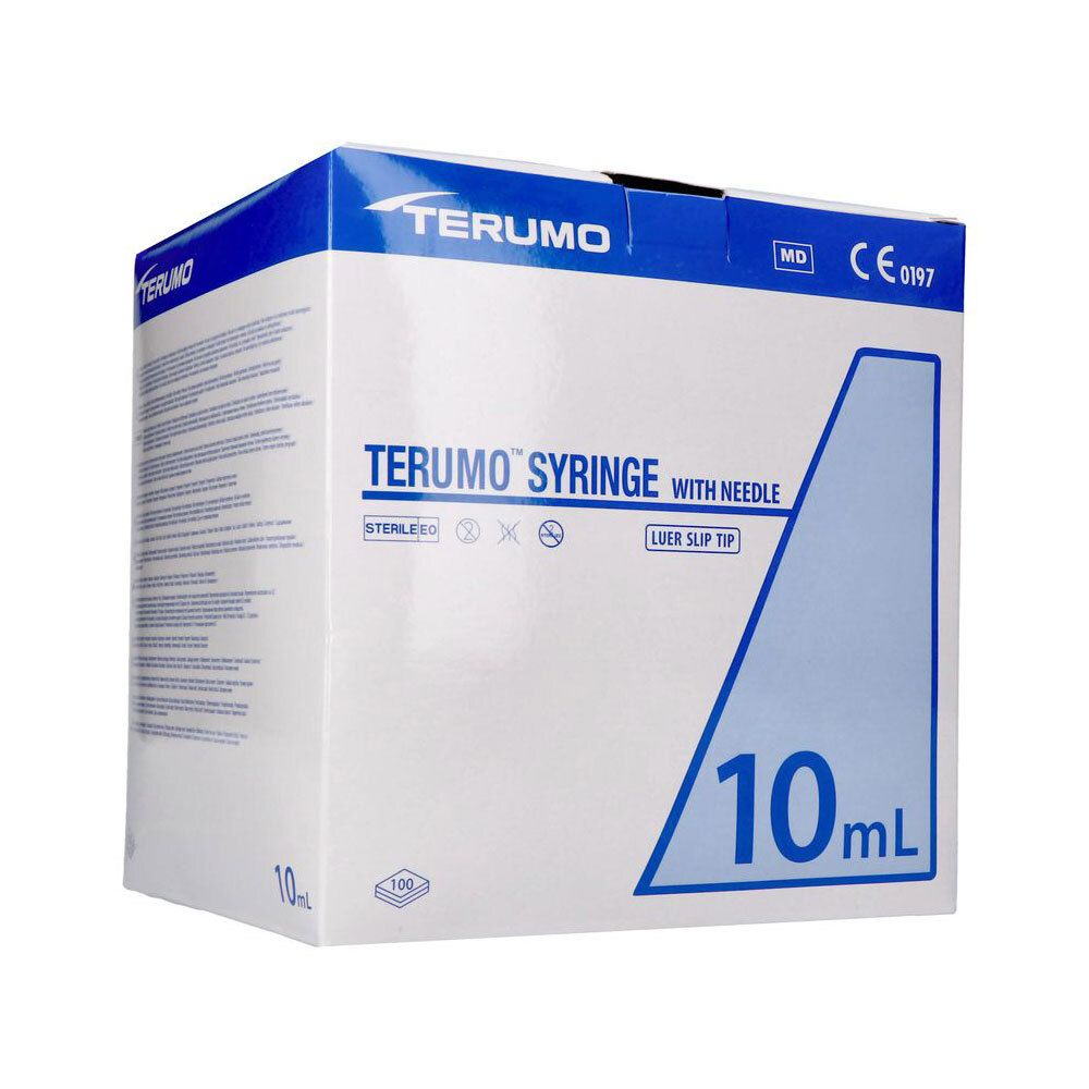 Terumo Seringue avec Aiguille Luer Slip Tip Sterile 10 ml
