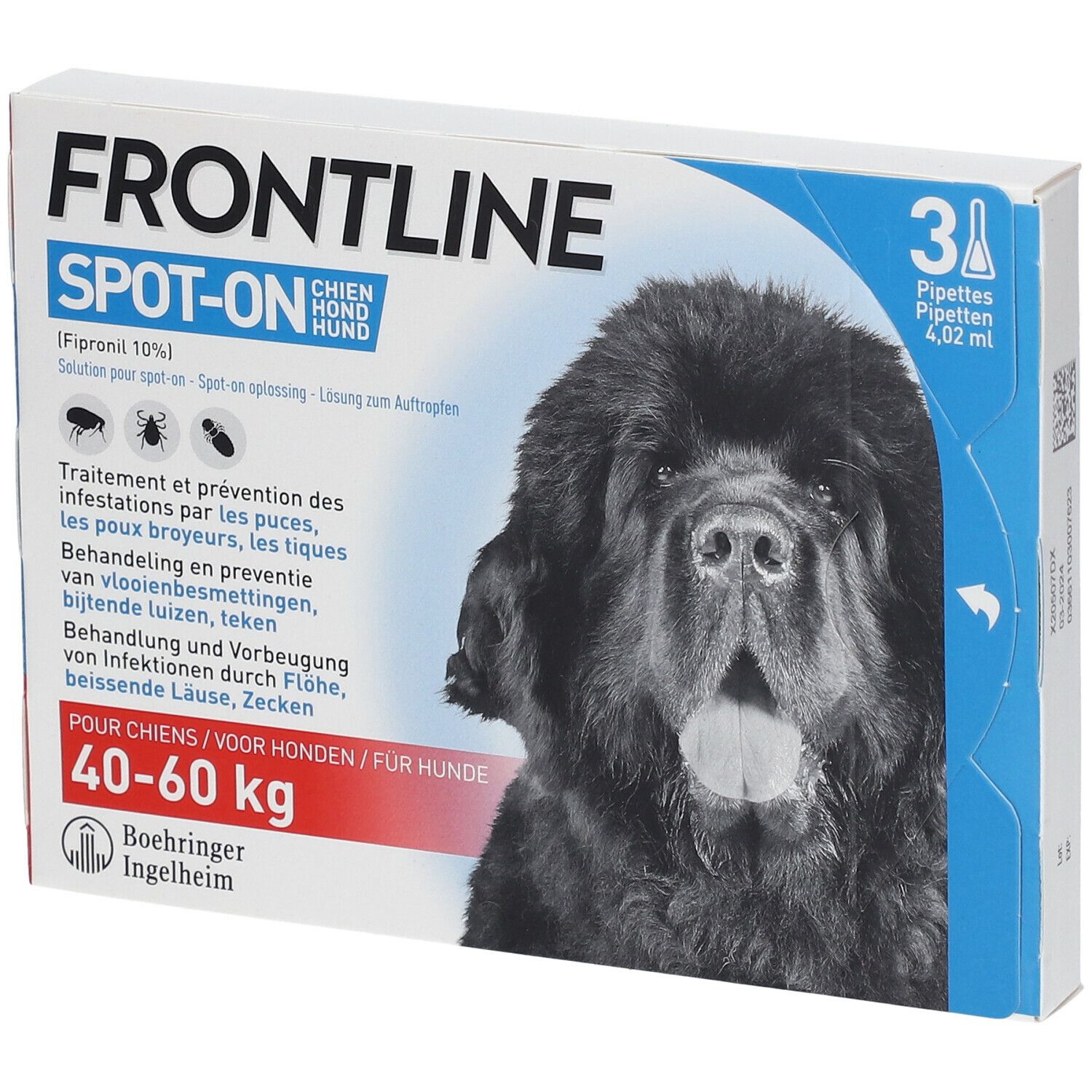 FRONTLINE Spot On Puces et Tiques Chien XL