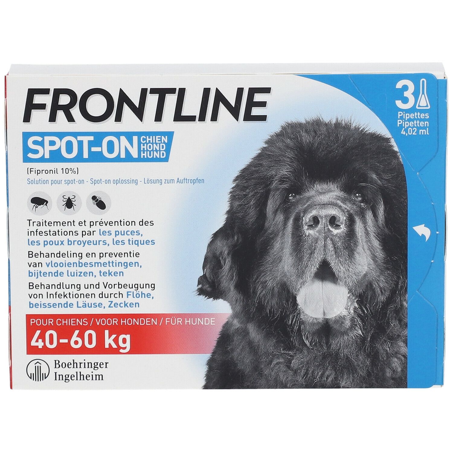 FRONTLINE Spot On Puces et Tiques Chien XL