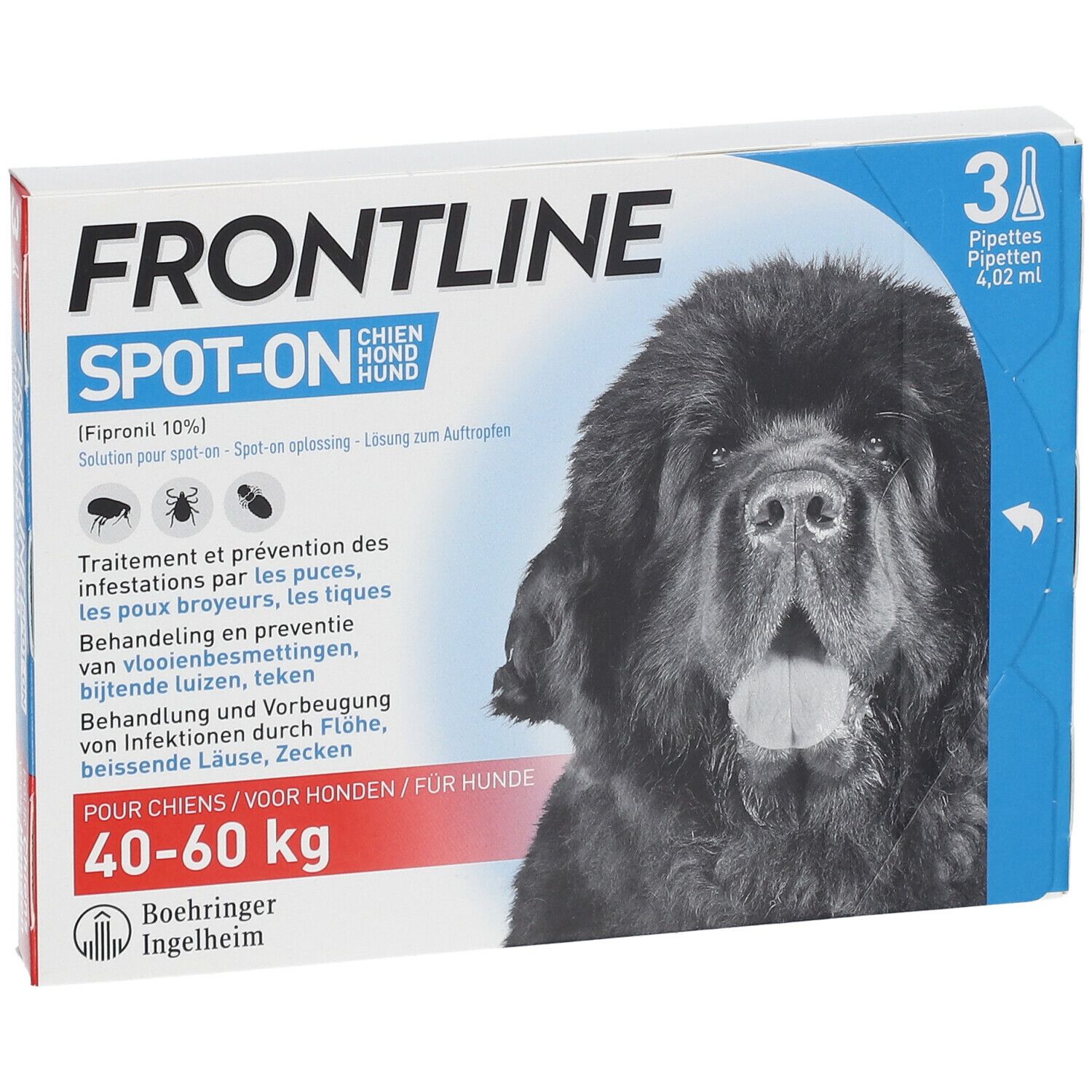 FRONTLINE Spot On Puces et Tiques Chien XL