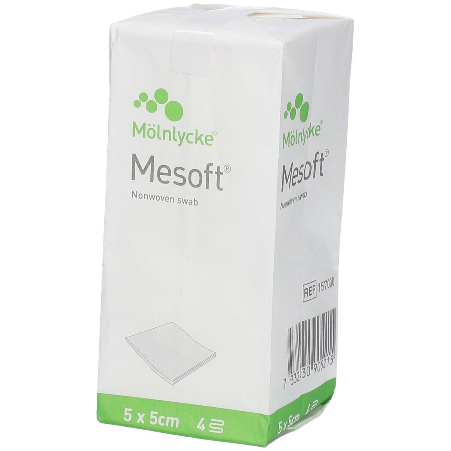 Mesoft S Compresse Non-Stériles 4 Couches 5x5cm