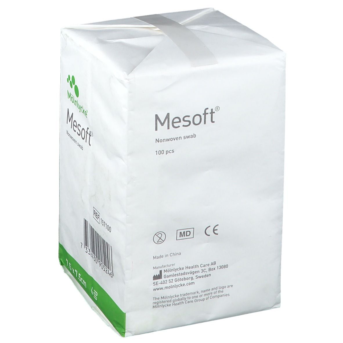 Mesoft S Compresse Non-Stérile Non-Tissé 4 Couches 7.5x7.5cm 157100