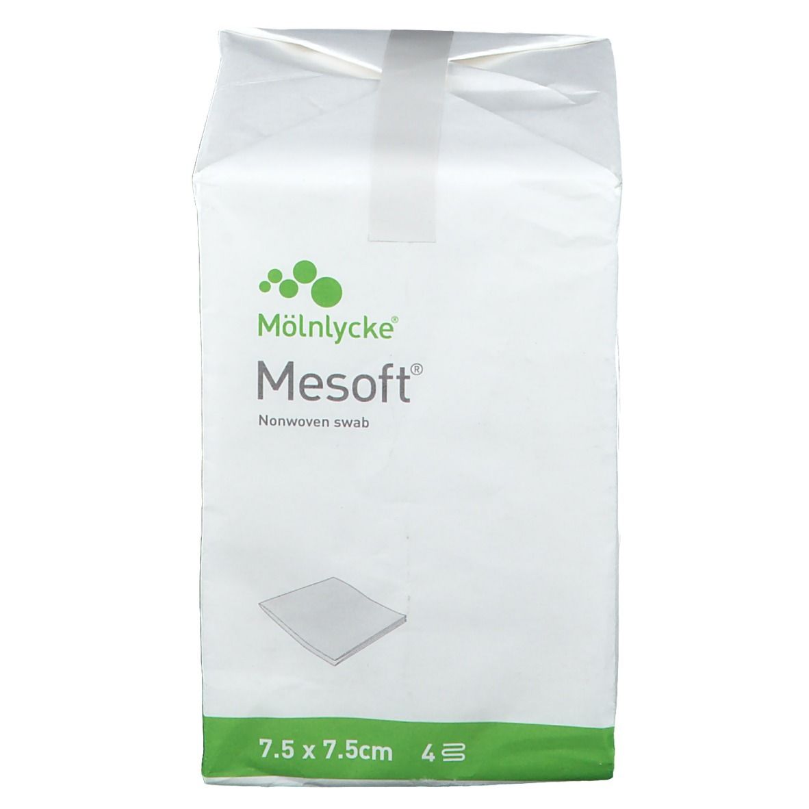 Mesoft S Compresse Non-Stérile Non-Tissé 4 Couches 7.5x7.5cm 157100