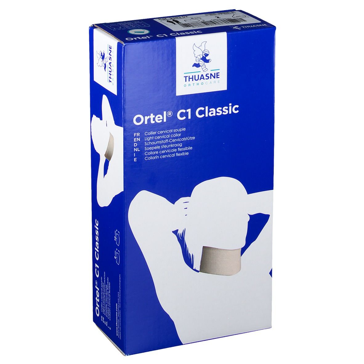 Thuasne Halskraag C1 Classic Wit 8cm T2