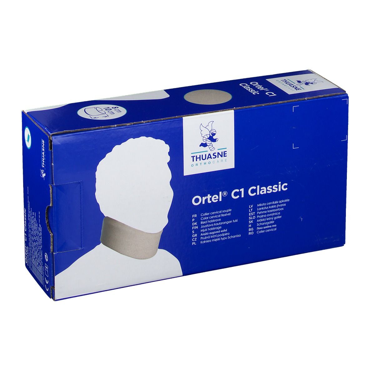 Thuasne Halskraag C1 Classic Wit 8cm T2