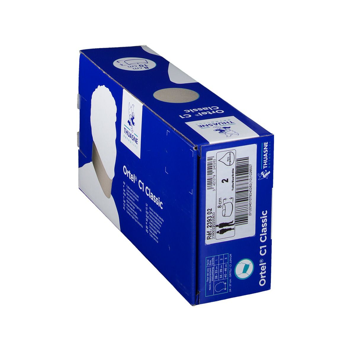 Thuasne Halskraag C1 Classic Wit 8cm T2
