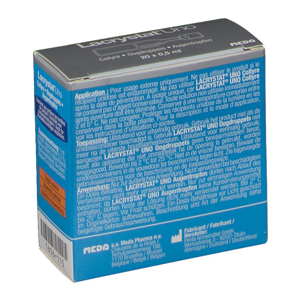 Lacrystat Uno Oogdruppels