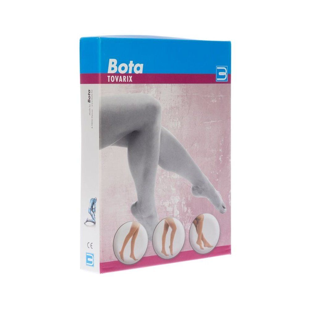 Boîte Bota tovarix. Illustration du produit et logo. Vue perspective de l'emballage avec illustrations du produit.