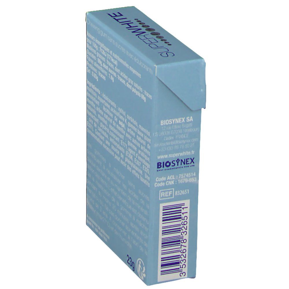 Superwhite Original Gommes Menthe Forte