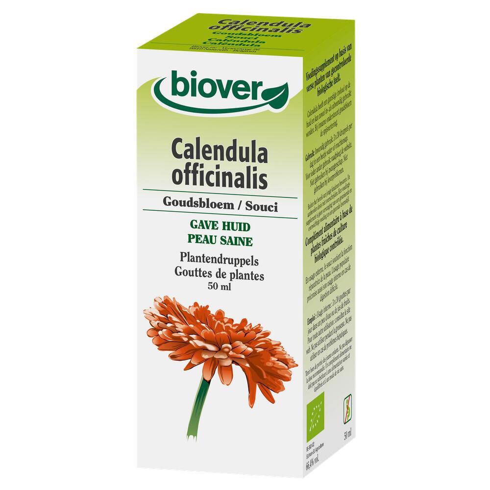 Biover Calendula officinal – Peau éclatante – Au souci – Teinture végane bio 50 ml