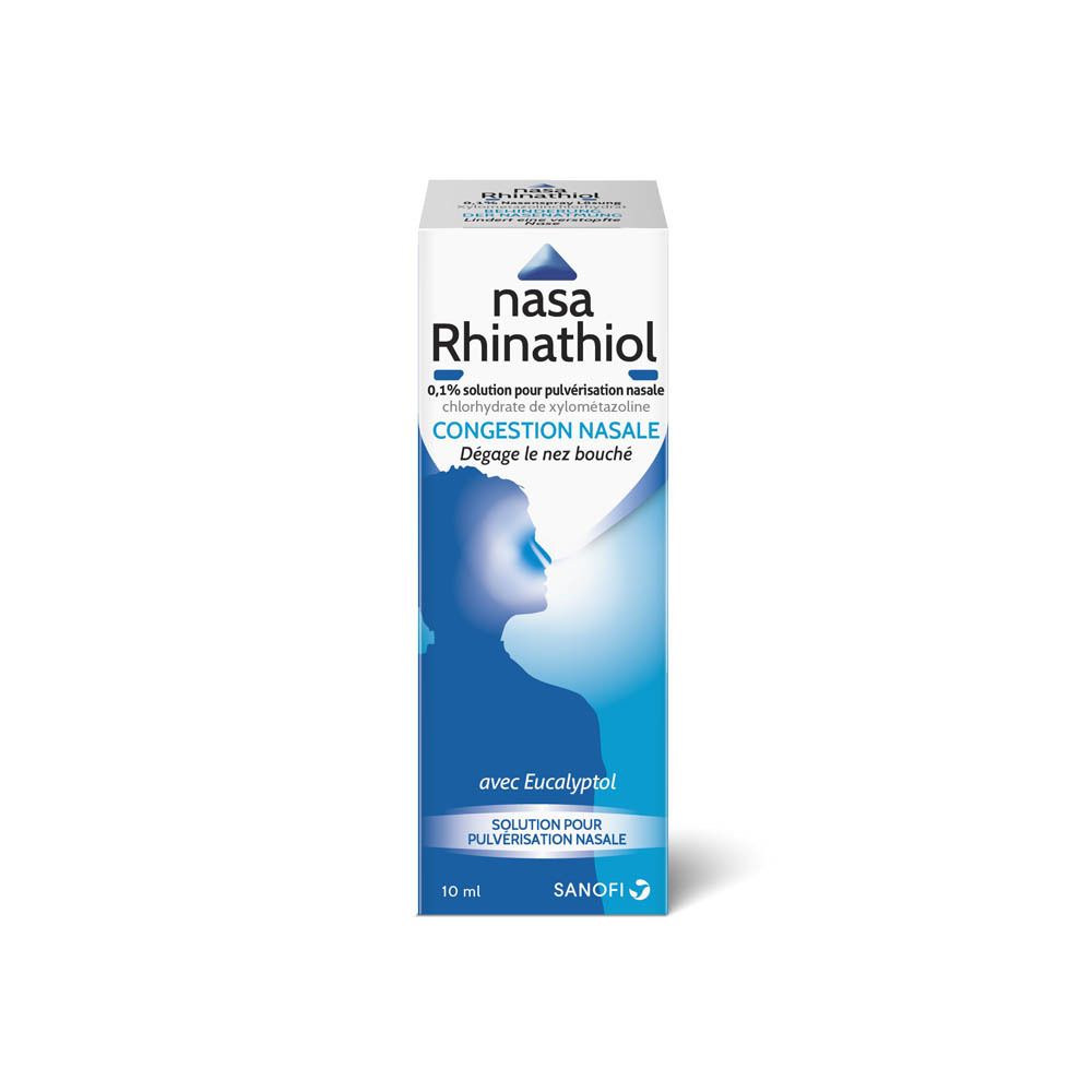 Nasa Rhinathiol 0,1% |  Nez Bouché | Spray nasal