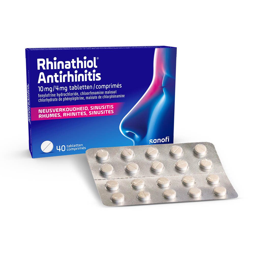 Rhinathiol Antirhinitis 10mg/4mg | Neusverkoudheid, Sinusitis