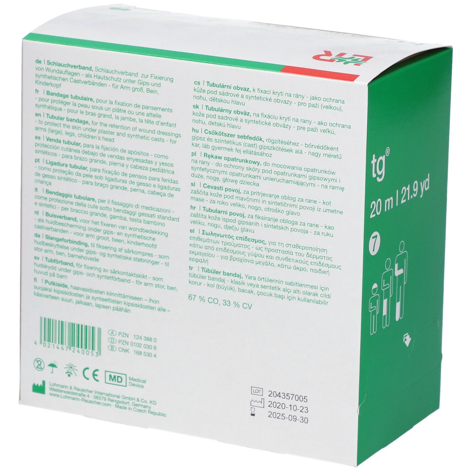 TG Bandage Tubulaire 7cm x 20m 24005