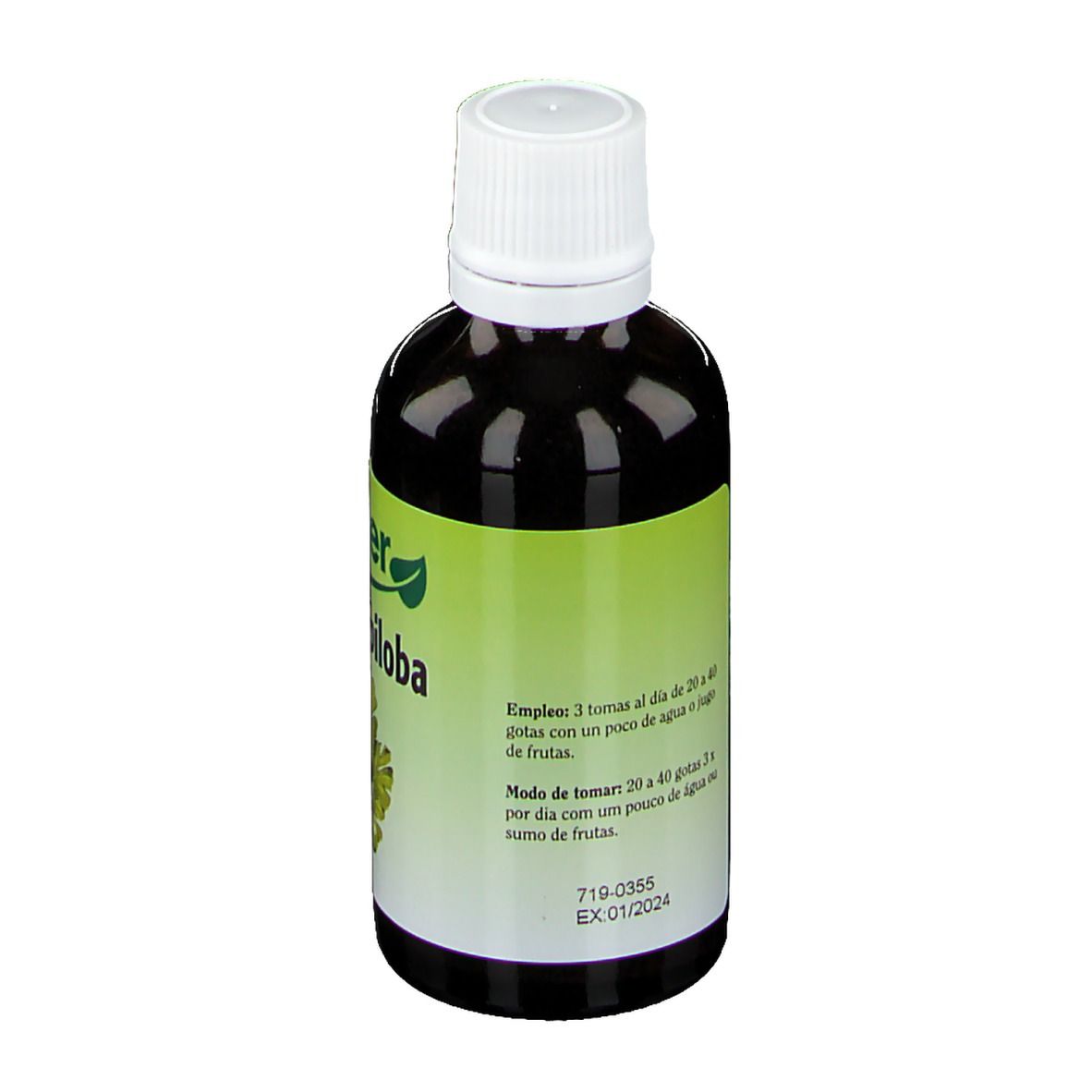 Biover Ginkgo biloba – Bonne concentration – Teinture végane au ginkgo – 50 ml