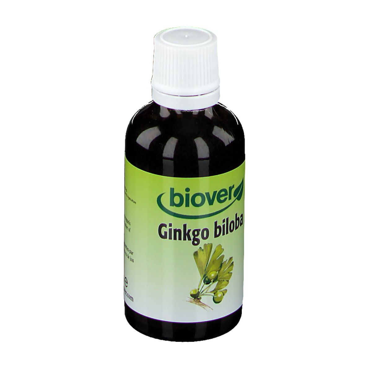 Biover Ginkgo biloba – Bonne concentration – Teinture végane au ginkgo – 50 ml